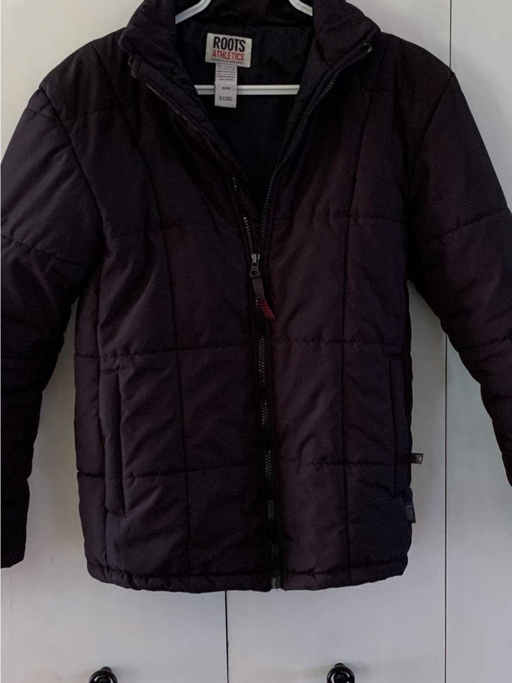 Roots Kids Dark Brown Quilted Puffer Jacket